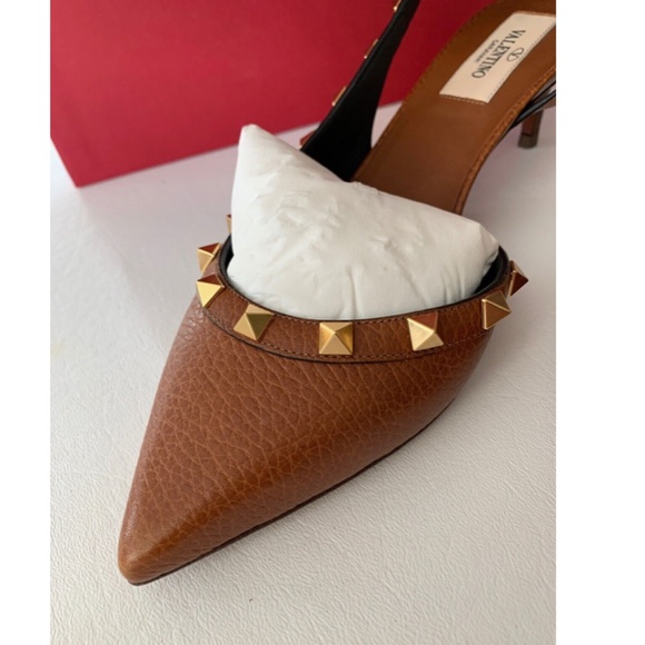 Valentino Garavani Rockstud Half-d'Orsay Slingback Pump - Picture 4 of 12